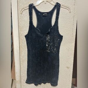 Y2K Black Tank Top